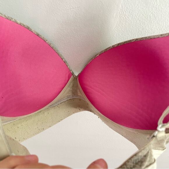 PINK Victoria’s Secret | Women’s Heathered Grey Wear Everywhere Push-Up Bra 32D - Picture 8 of 8